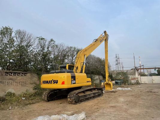 日本製 中古コマツー 掘削機 PC220-7 クローラー 18m 長腕