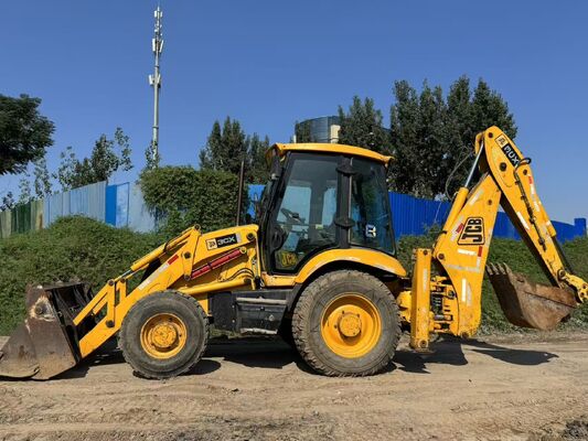 オリジナルカラー JCB 3CX 中古バックホーローダー 4輪駆動
