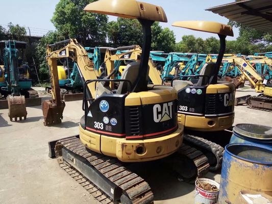 元の色 303 CR 中古 CAT 掘削機 エネルギー効率 中古 CAT ミニ掘削機