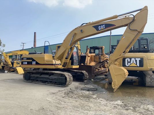 高強度 320B 中古 CAT 掘削機 安全操作 20 トンの掘削機