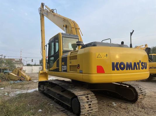 日本製 中古コマツー 掘削機 PC220-7 クローラー 18m 長腕