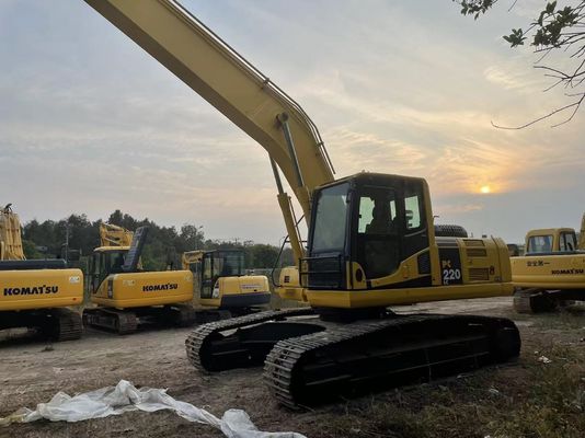 日本製 中古コマツー 掘削機 PC220-7 クローラー 18m 長腕