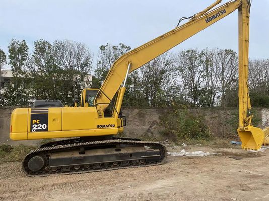 日本製 中古コマツー 掘削機 PC220-7 クローラー 18m 長腕