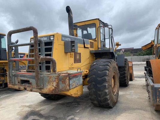 オリジナルカラー 中古 コマツー WA470-3 車輪ロード機 状態は良好