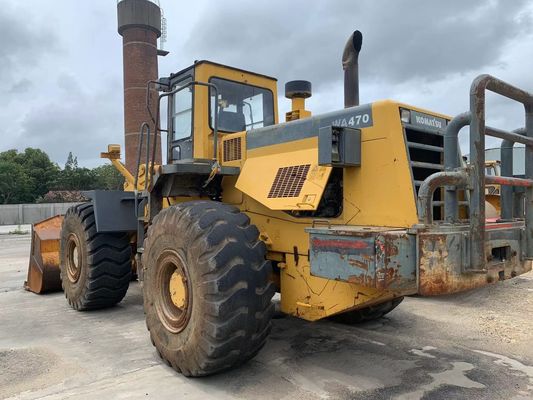 オリジナルカラー 中古 コマツー WA470-3 車輪ロード機 状態は良好