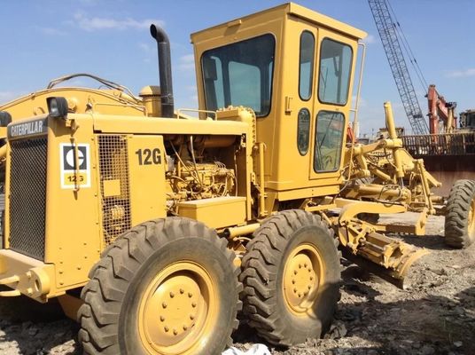 重荷 12G 中古キャタピラーモーターグレード機 低騒音 操作が簡単