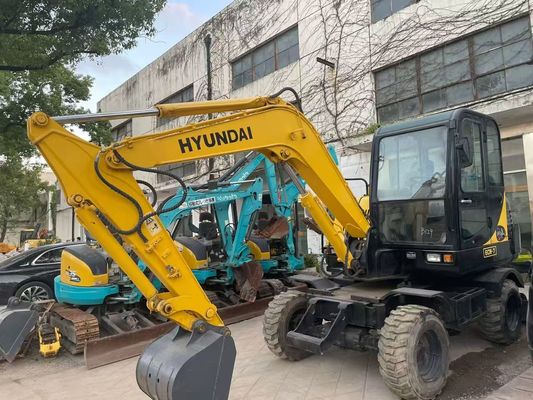 中古 R60W-7 ミニ ハンダイ 輪式掘削機 安定性 高効率性