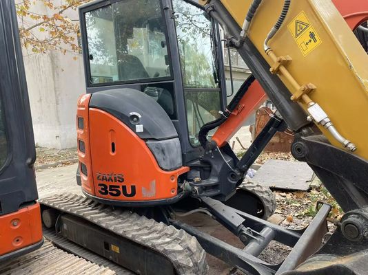 日本原産 中古 Hitachi ZX35U-5N ミニ掘削機 状態は良好/日本製 中古 ミニ掘削機 スイングアームとEPAエンジン