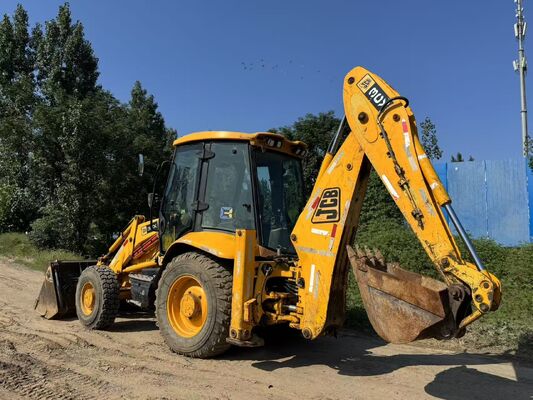 オリジナルカラー JCB 3CX 中古バックホーローダー 4輪駆動