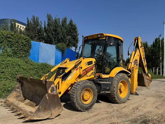 オリジナルカラー JCB 3CX 中古バックホーローダー 4輪駆動