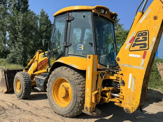 オリジナルカラー JCB 3CX 中古バックホーローダー 4輪駆動